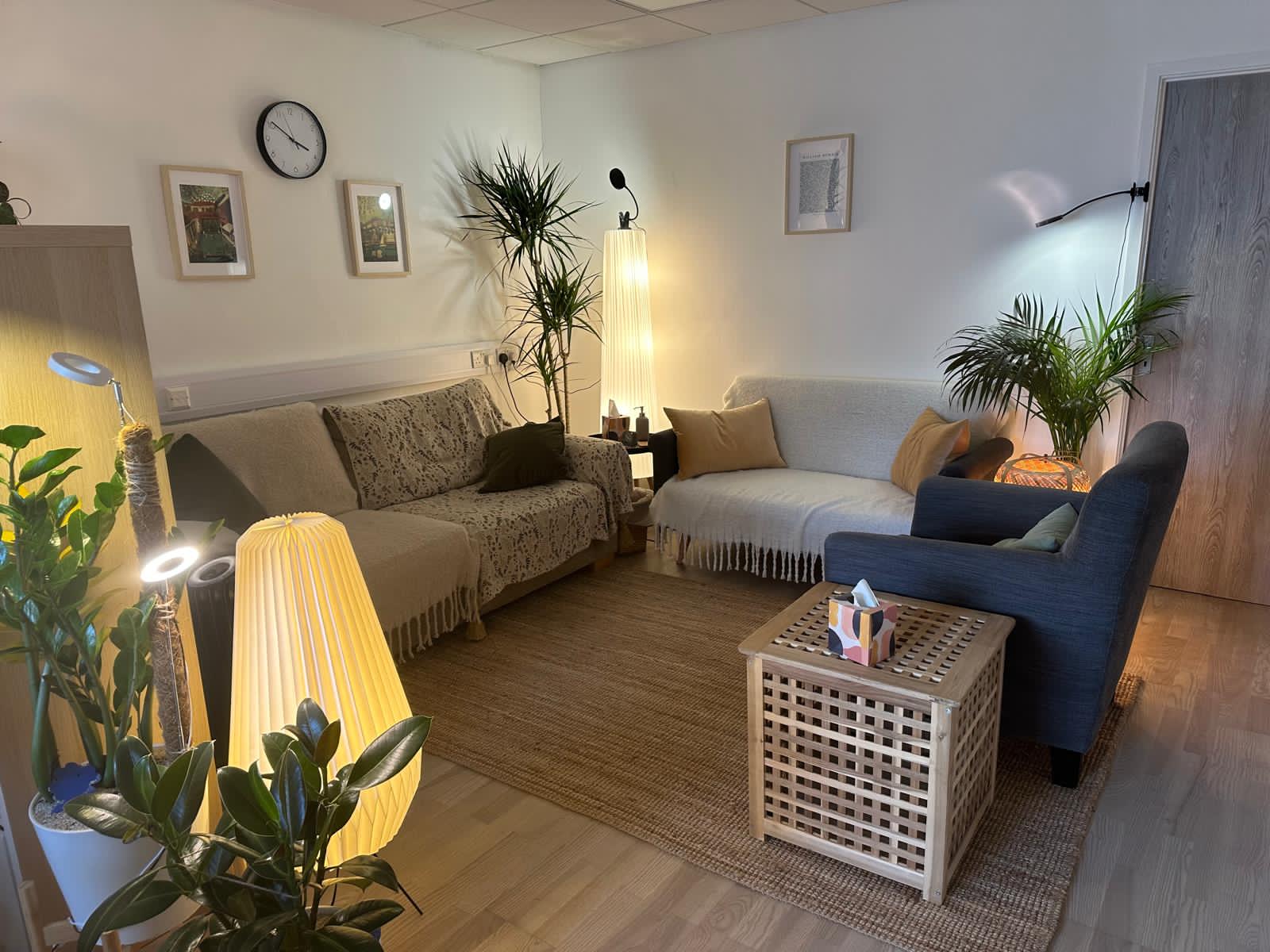 Dahlia Psychology consulting room